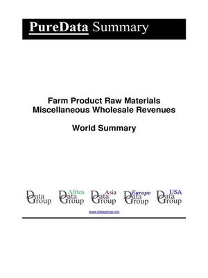 cover image of Farm Product Raw Materials Miscellaneous Wholesale Revenues World Summary